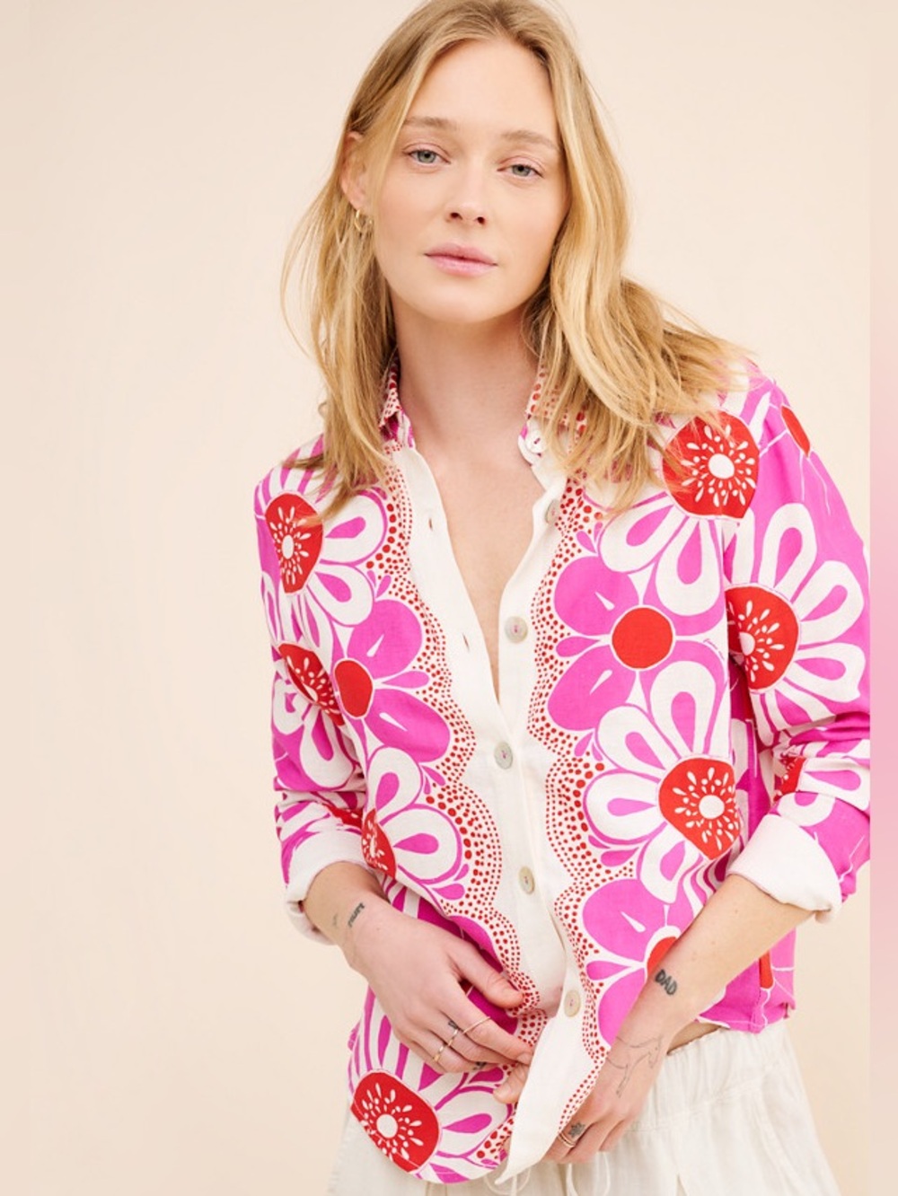 Farm Rio Maia Floral Shirt